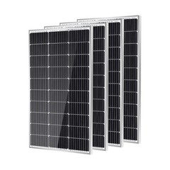 Traver Force 4 packs 100 Watt 12 Volt 9BB Monocrystalline Solar Panel