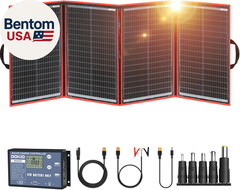 200W Portable Foldable Solar Panel Kit (20X27In, 9.7Lb), with Separate Controlle