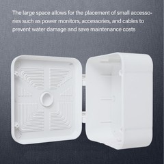 Multipurpose Junction Box for Camera Brackets Hiding Excess Solar Panel Cords