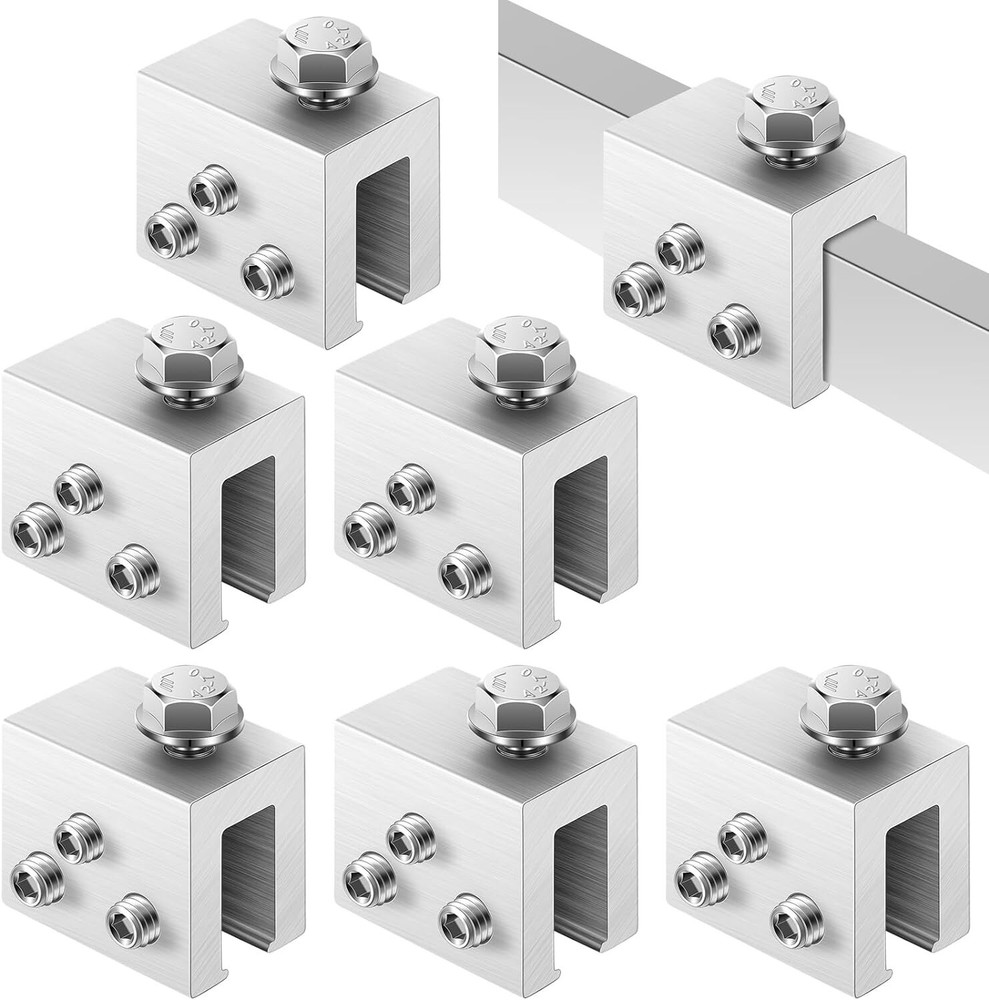 6 Sets Roof Clamp for Standing Metal Roof Standing Seam Roof Clamp for Heat Cabl
