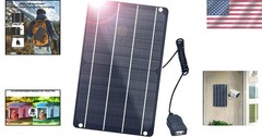 6W Mini USB Solar Panel, Waterproof Monocrystalline Module DIY Kit with PET …