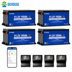 DC HOUSE Metal Case 48V 100Ah Golf Cart LiFePO4 Battery Bluetooth Club Car EZGO