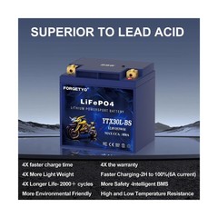 Lithium YTX30L-BS, 850A LiFePO4 Motorcycle Battery, 12V 12AH ATV, UTV, Tractor