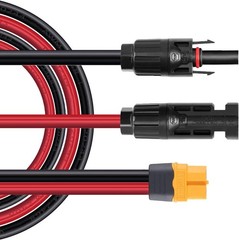 XT60 Adapter to Solar Connector Cable 12AWG 25FT, XT60 to Solar Panel Extension