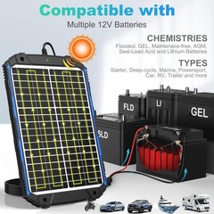 Robust 20W 12V MPPT Solar Charger for Cars, Boats, and RVs – Safe & Reliable