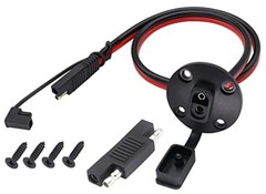 (2Pack 10AWG SAE Weatherproof Cable SAE Power Socket Sidewall 0.6M SAE to SAE