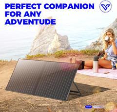 100 Watt 12 Volt Portable Solar Panel with Waterproof 10A Charger Controller, Fo