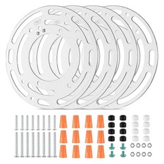 Upgraded 4-Pack Universal Lamp Mounting Brackets with Screws and Nuts for3182