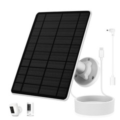 Solar Panel for Ring Camera, Compatible with Spotlight Cam/Pro/Plus Battery, 5W