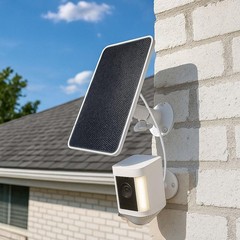 Solar Charger for Ring Cameras – 6.5W Solar Panel with 13FT Cable, Weatherproof