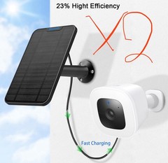 2 pack Solar Panel 9.8ft for Eufy Eufycam Cam E/2C/E/2 Pro Wall Mount w/USB RV