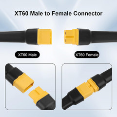 XT60 Extension Cable 50FT, 10AWG Tinned Copper Wire with XT60 Male to Female Con