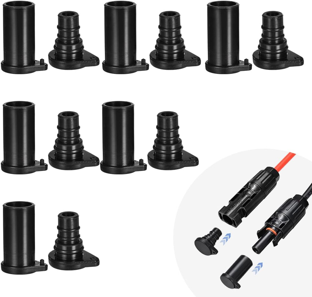 Solar Panel Connector Cap Weather Resistant Dust Male and Female Cap for Solar P