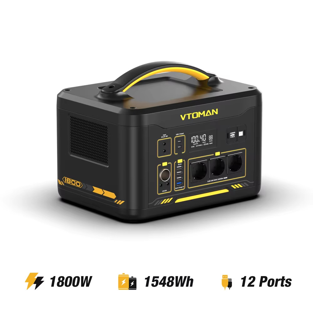 JUMP 2200 Portable Power Station 828/1548Wh Lifep04 Battery Solar Generator Sola