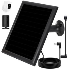 Solar Panel Charger for Ring Camera, Compatible with Ri ng Stick Up Cam