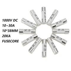 DC Fuse Core 1000V gPV 10x38mm 10A-30A Fusible Link for PV System Protect Tools