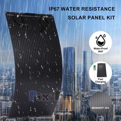 200W/400W 12/24V Solar Panel Mono HighEfficiency PV for Sunshed Camping Generate