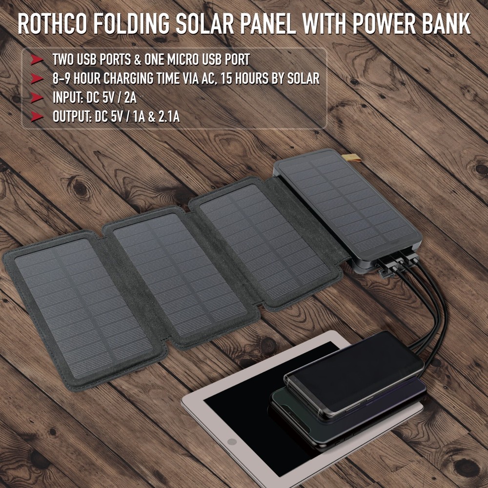 Tactical Choice Plus Folding Solar Panel with Power Bank