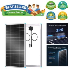 Solar Panel 200 Watt 24 Volt, 200W Solar Panel 25% High-Efficiency 16BB , N-T…