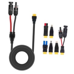 Solar Panel Connector Kit 6 in 1 Cable 14AWG Heavy-Duty 33FT Kit