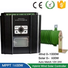 2000w Wind Solar Hybrid MPPT Charge Controller Auto Regulator 12v 24v 48v