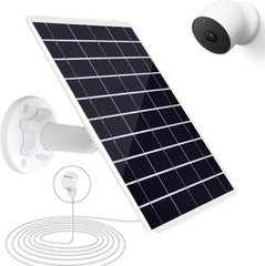 8W Solar Panel Compatible with Google Nest Camera Outdoor & Indoor (Battery V…