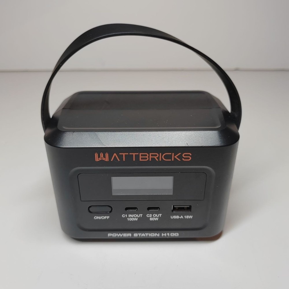 WattBricks H100 Portable Power Station 99.2Wh 100W USB-C PD Battery Pack
