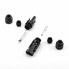 10 Pairs of Solar Panel Cable Connectors Set with M/F Waterproof Adapters
