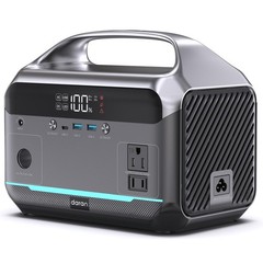 Portable Power Station 1200W Surge, 288Wh LiFePO4 Battery Solar Generator, Po…