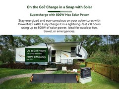 Blackview OSCAL 2400W Portable Power Station 1872Wh LiFePO4 + 400W Solar Panel