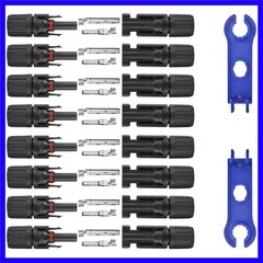 16 PCS Solar Panel Connectors, Male/Female Waterproof 1000V 30A Solar Cable …