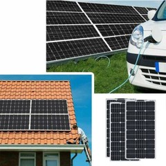 US 180W 18V MONO Solar Panels 40 A Controller for RV Camping Home Electricities