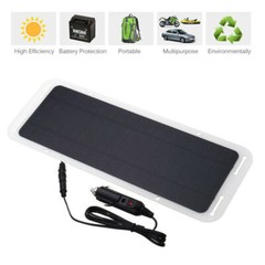 12V 5W Car Battery Solar Panel Portable Solar Power Monocrystal Backup Charger