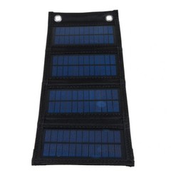 8W/10W/12W/14W Solar Panel Charger USB Output 5V Waterproof Power Bank Portable