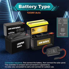 Solar Battery Charger Maintainer,Dump Trailer Battery Charger, Battery Maintaine