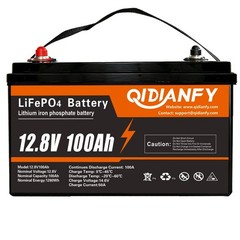 12V 100Ah LiFePO4 Batteries 100A BMS Rechargeable Deep Cycles For RVs Camping