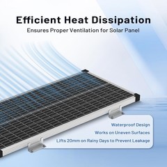 AeternaSol Solar Panel Mounting Bracket System for RV PV Roof Off-Grid Garden