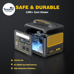 Jump 600X Portable Power Station 600W, 299Wh Solar Generator Lifepo4 Battery Pow