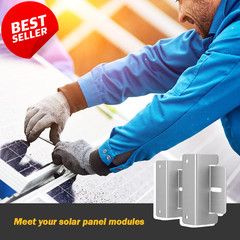 Solar Panel Mounting Bracket Kit 16 Units Z Brackets RV Roof Boat Off-Grid US
