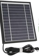 iTODOS Solar Panel w 90° USB-C for Blink XT & Blink XT2 & Other Makes & Models