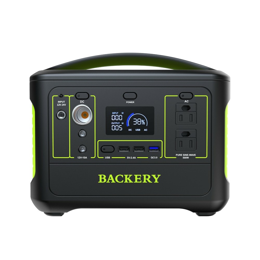 Backery Portable Power Station,37500mAh Solar Generator