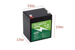 12V 7Ah Lithium LiFePO4 Deep Cycle 3000+ Cycles Rechargeable Battery for Solar