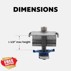 Adamax Solar Panel End Clamps 5PK