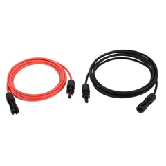 Solar Panel Extension Cable 10Ft 12AWG with Female Male Connector Adaptor Kit