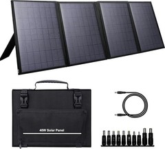 Versatile 40W Outdoor Solar Charger with Adjustable Kickstand for Adventures