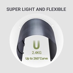 ALLPOWERS Flexible Solar Panel 100W IP68 Monocrystalline for Power Station Boat
