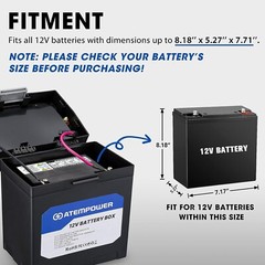 ATEM POWER 12v POWER BOX for Lead Acid/AGM/Li-ion – DIY Power Station generator
