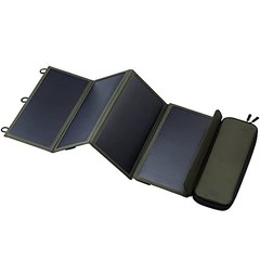 NESTOUT Portable Solar Panel, Dual USB-A Ports, 28W Power Generation 4-Panel