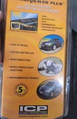 New Solar Powered Battery Trickle Charger 12V original pack