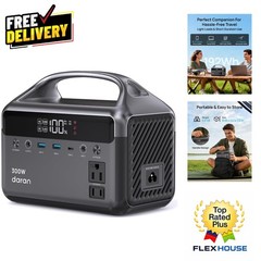 Lightweight 300W Power Station with Pure Sine Wave, Ideal for Camping & Home Use